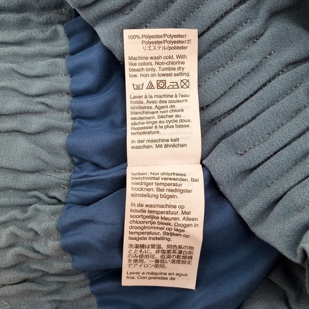 J.Crew Mercantile Solid Blue Pull on Casual Mini Skirt w/ Pockets